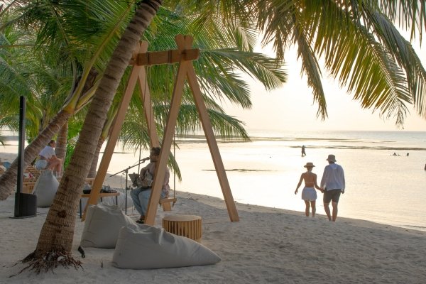 Private beach 